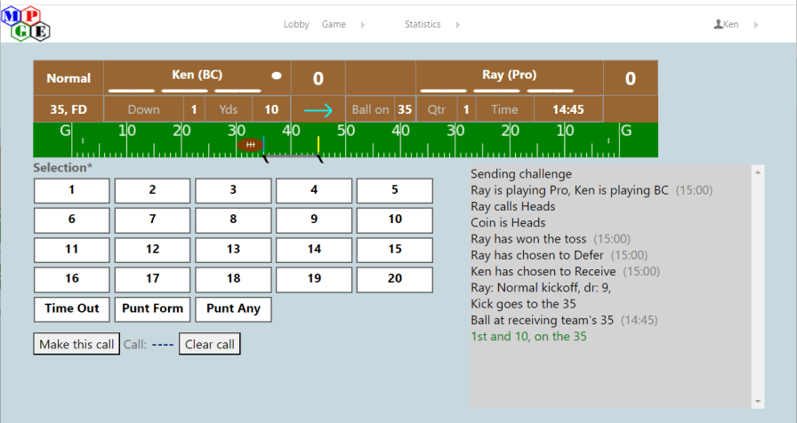 Offense plays